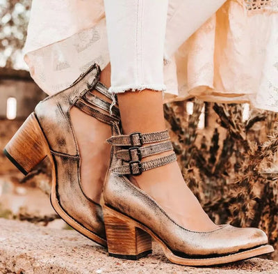 Elena™ | Sandalias vintage con tacón