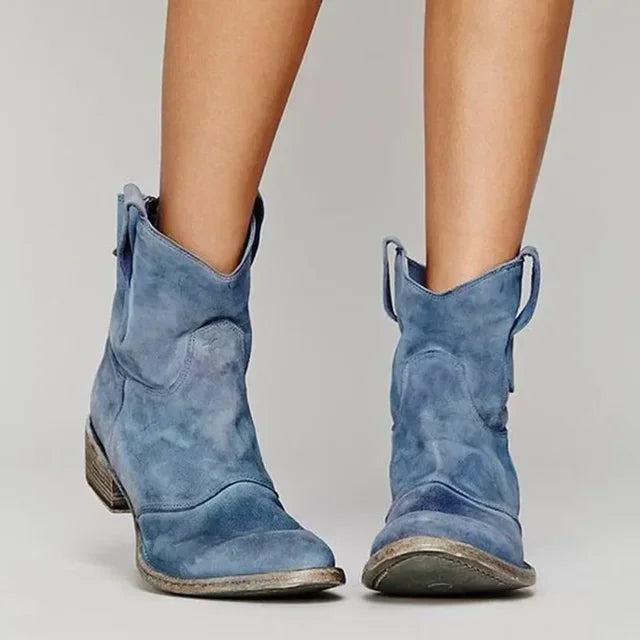 Feliciti - Botines vintage estilo cowboy