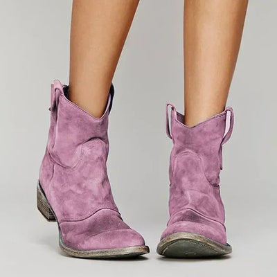 Feliciti - Botines vintage estilo cowboy